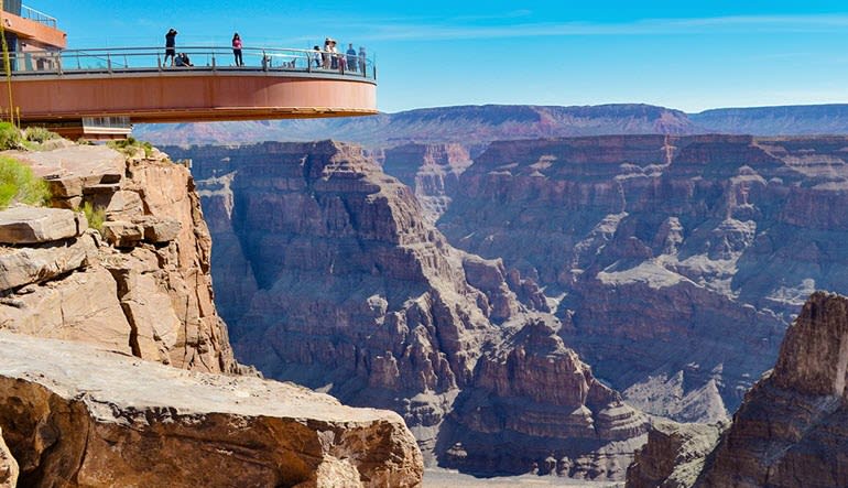 grand canyon helicopter tour west rim ride landing sky walk