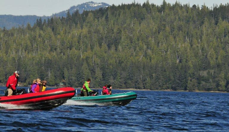 Zodiac Boat Scenic Tour Ketchikan Lake