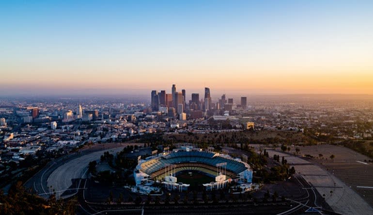 Helicopter Ride Los Angeles Dusk