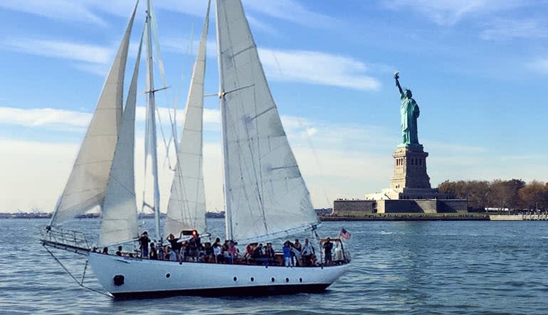 Sailing, Manhattan Daytime Statue Sail Liberty