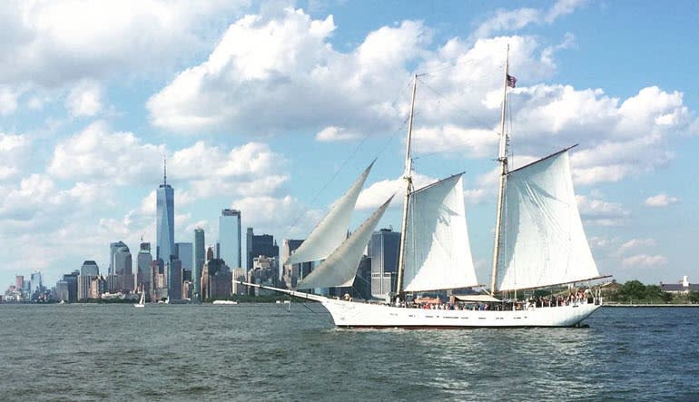 Sailing, Manhattan Tall Ship Discovery Cruise City Backdrop