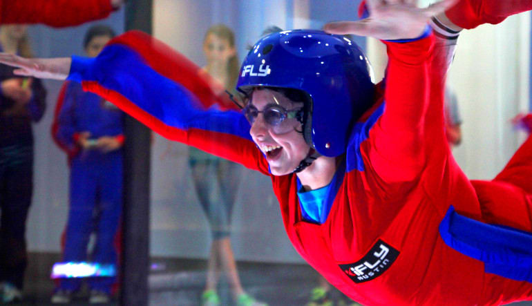 iFly fly indoor skydiving vertical wind tunnel sky dive near me all ages sky diving