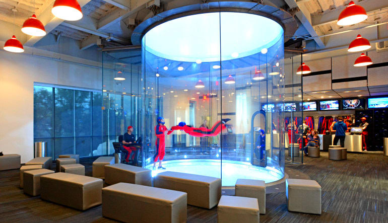 iFly fly indoor skydiving vertical wind tunnel sky dive near me all ages sky diving