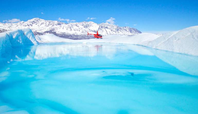 Helicopter Tour Anchorage Alaska Glacier Landing