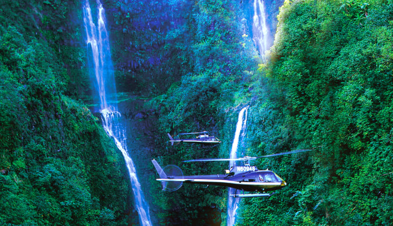 Helicopter Tour Maui, Hana and Haleakala Crater Waterfalls