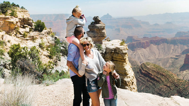 Grand Canyon Helicopter Tour Family south rim hummer ride