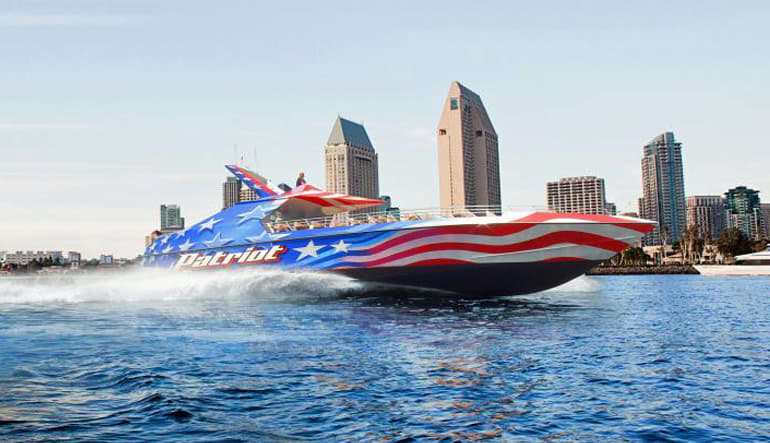 san diego speedboat patriot ride jet boat tours