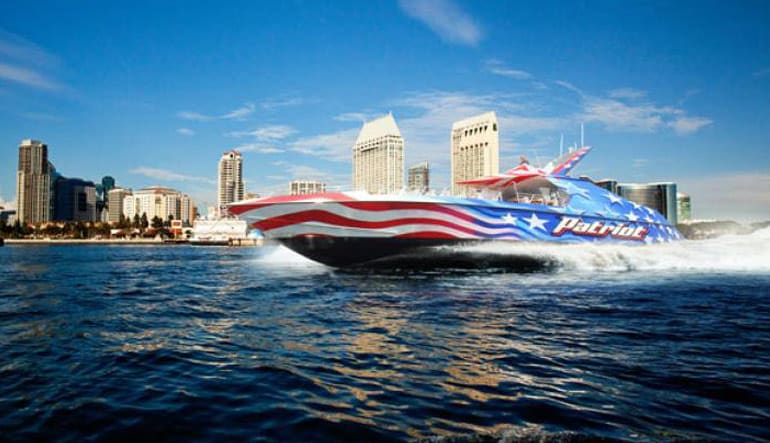 san diego speedboat patriot ride jet boat tours