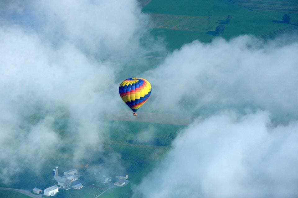 Lancaster hot air balloon ride PA ballooning