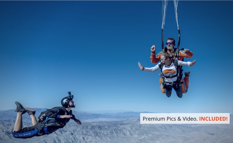 Go Jump Skydive Las Vegas Tandem sky diving parachuting sin city go pro photo