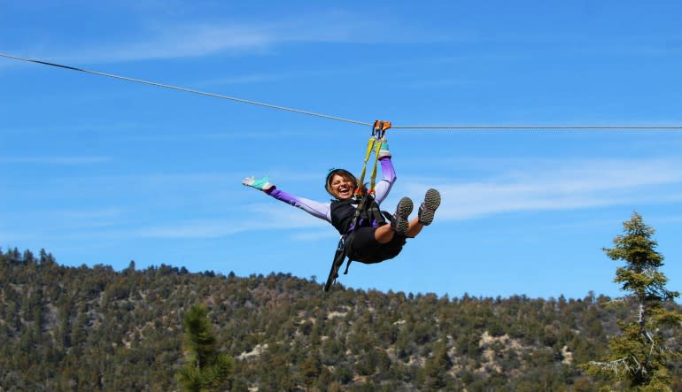 Ziplining Big Bear Lake Laugh zipline