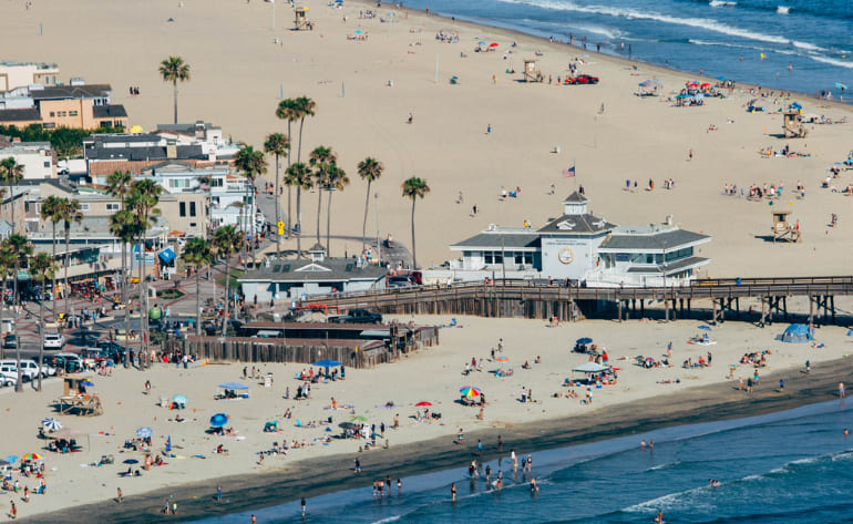 Helicopter Tour Los Angeles Newport Beach helicopter ride Orange County surf spots coast