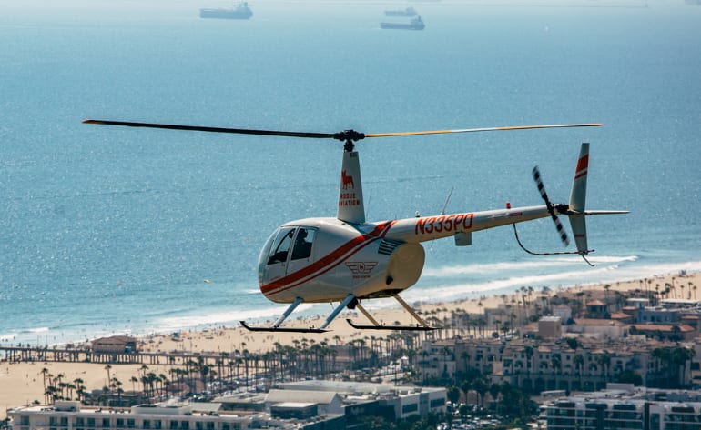 Helicopter Tour Los Angeles Newport Beach helicopter ride Orange County surf spots