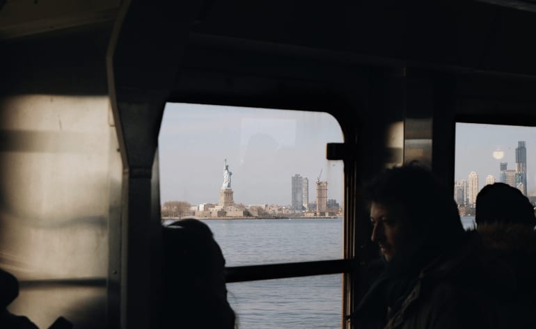 manhattan skyline view