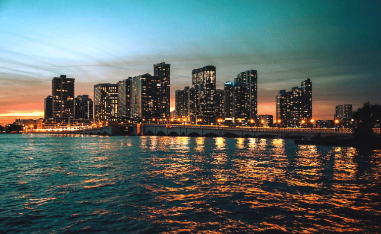 Evening Cruise on Biscayne Bay, Miami twilight