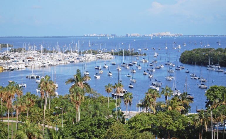 Jet Ski Rental in Biscayne Bay, Miami sailboats