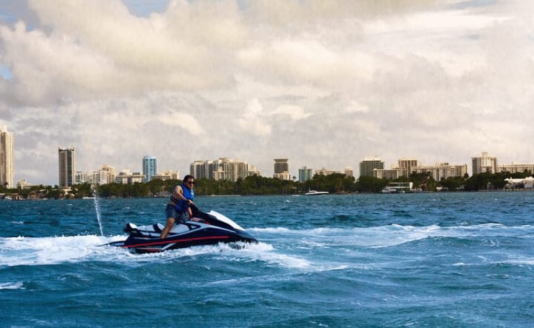 Jet Ski Rental in Biscayne Bay, Miami south beach ride