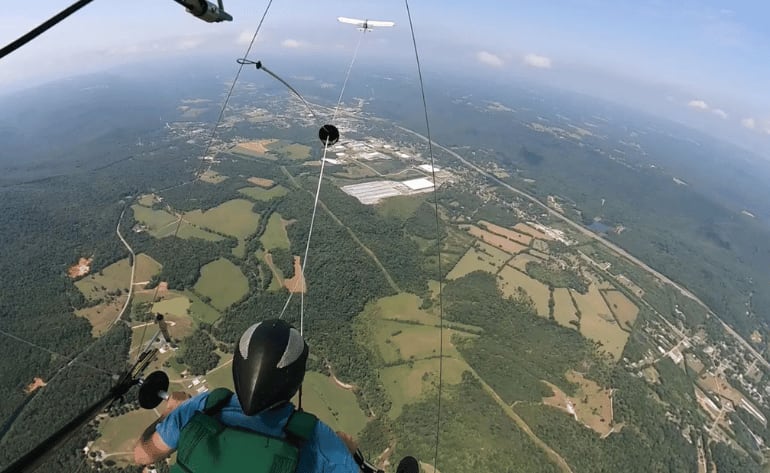 Hang Gliding Chattanooga - 1,500ft Flight