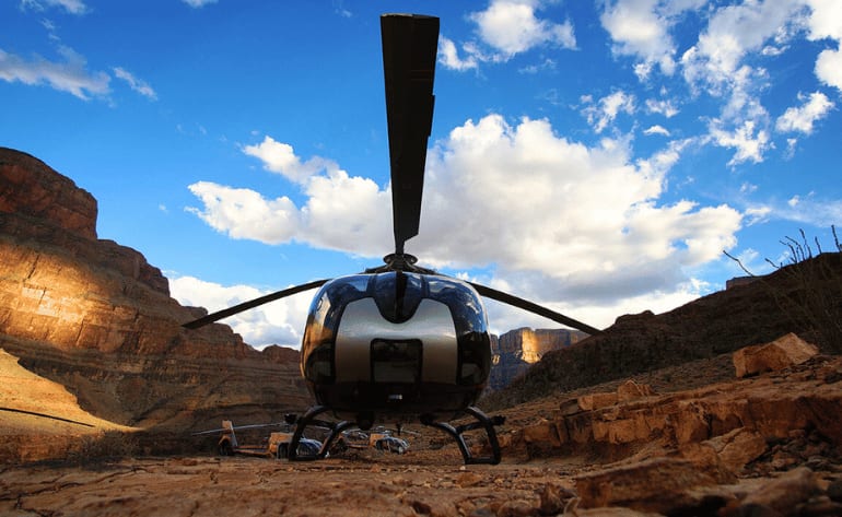 grand canyon helicopter tour west rim ride landing view