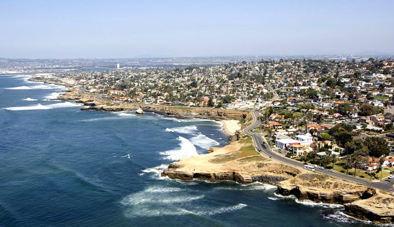 Helicopter Ride San Diego Shores pacific beach tour