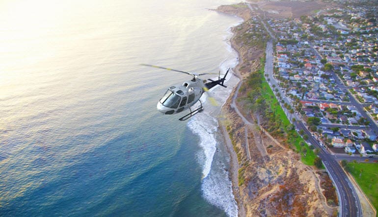 Private Helicopter Tour Los Angeles Long Beach helicopter ride California LA L.A.