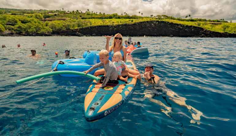 Big Island Catamaran Tour, Kona Snorkel and Dolphin Tours, 4.5hr