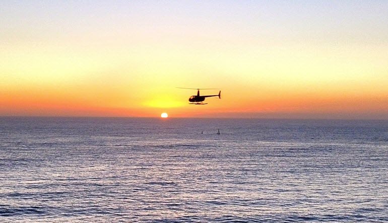 Private Helicopter Tour Oceanside to Del Mar, Sunset Flight - 30 Minutes (3rd Passenger Rides for Free!)