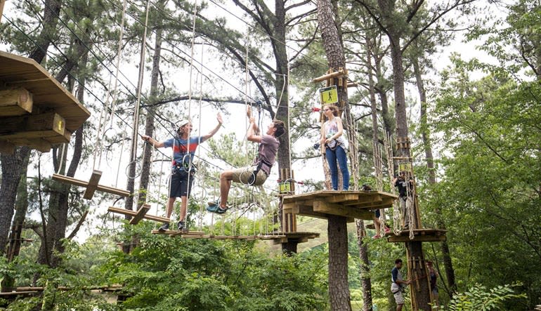 Zipline Treetop Adventure Indianapolis Friends