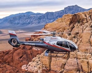 Helicopter Tour Sunset Red Rocks Landing and Vegas Strip - 60 Mins