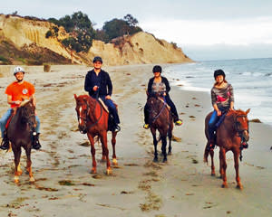 Horseback Riding on a Beach at Santa Barbara - 1.5 Hours