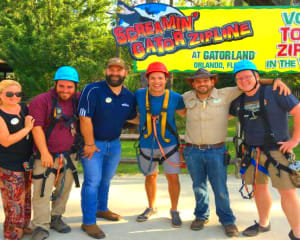 Ziplining Orlando, Gatorland - 2 Hours (Includes FREE Admission to Gatorland)