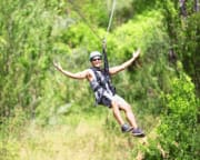 Zipline and Wet & Wild Adventure, Oahu - 3.5hrs (HOTEL TRANSPORT INCLUDED)